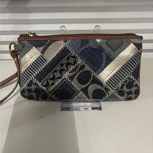 Coach Patchwork Wristlet Clutch